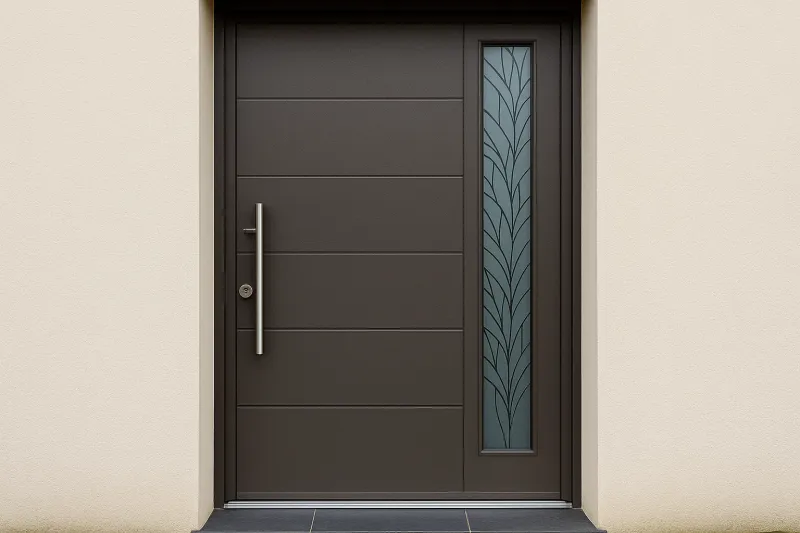 l’installation d’une porte d’entrée aluminium Canopée 72